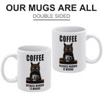 Coffee Because Murder is Wrong Funny Mug