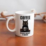 Coffee Because Murder is Wrong Funny Mug
