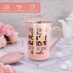 Awesome Reminder Coffee Mug for Women – Pink Marble