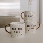 You Got This" Fun Coffee Mug with Gold Handle