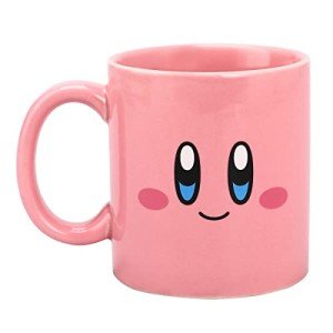 Big Face Kirby 16 Oz Pink Mug