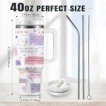 Funny Christian Coffee Tumbler for Women, 40Oz