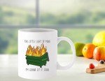 Funny Dumpster Fire Mug - Let It Shine!