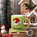 Funny Green Christmas Character Mug - 12oz