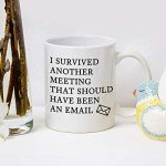 I Survived Another Meeting Mug - Funny Gift
