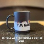 I'm Gay Rainbow Heat Change Funny Mug