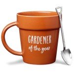 Funny Gardener Coffee Mug with Shovel Spoon