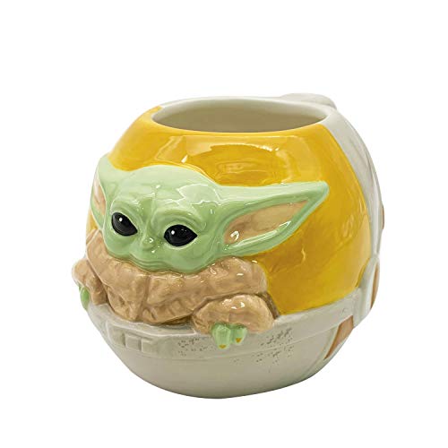Star Wars Mandalorian Baby Yoda Sculpted Ceramic Coffee Mug