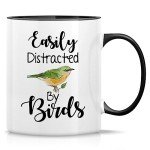 “Easily Distracted by Birds Funny Coffee Mug”