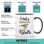 “Easily Distracted by Birds Funny Coffee Mug”