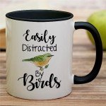 “Easily Distracted by Birds Funny Coffee Mug”