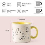 Funny Oversized Ceramic Coffee Mugs Set of 2
