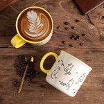 Funny Oversized Ceramic Coffee Mugs Set of 2