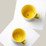 Funny Oversized Ceramic Coffee Mugs Set of 2