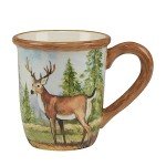 Set of 4 Multicolor Mountain Summit Mugs