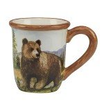 Set of 4 Multicolor Mountain Summit Mugs