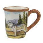 Set of 4 Multicolor Mountain Summit Mugs