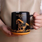 Set of 6 Funny Animal Mugs - Black