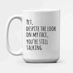 Funny Sarcastic Coffee Mug for Coworkers