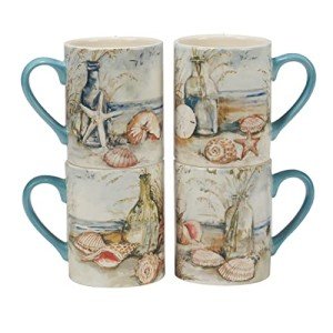 Coastal Landscape Funny Coffee Mugs Set of 4