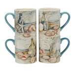 Coastal Landscape Funny Coffee Mugs Set of 4