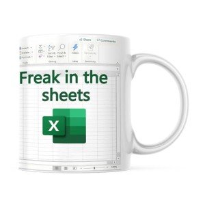 Freak In The Sheets Funny Excel Coffee Mug