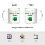 Freak In The Sheets Funny Excel Coffee Mug