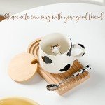 Cute 3D Cow Mug with Lid and Spoon
