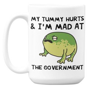 Funny Double-Sided Ceramic Coffee Mug - 15oz