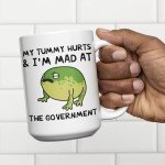 Funny Double-Sided Ceramic Coffee Mug - 15oz