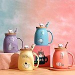 Adorable Cat Mug Set with Fish Spoon
