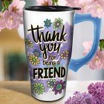 Positive Vibes Ceramic Travel Mug for Coffee Lovers