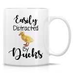 Easily Distracted by Ducks Funny Coffee Mug
