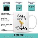 Easily Distracted by Ducks Funny Coffee Mug