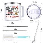 Funny Whispering Pants Chicken Coffee Mug - 14oz