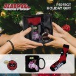 Deadpool Funny Mug Gift Set with Socks & Ornament