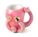 Funny 3D Pink Octopus Coffee Mug