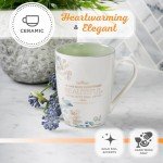 Floral Sage Green Bible Verse Coffee Mug