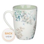 Floral Sage Green Bible Verse Coffee Mug