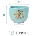 Scooby-Doo Snacks Ceramic Bowl with Chopsticks