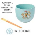 Scooby-Doo Snacks Ceramic Bowl with Chopsticks