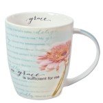 Pink Chrysanthemum Inspirational Coffee Mug for Women