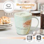 Pink Chrysanthemum Inspirational Coffee Mug for Women