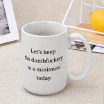 Keep Annoyance Minimal Funny Coffee Mug, 15oz