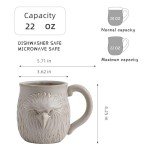 Bald Eagle 3D Ceramic Coffee Mug