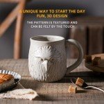 Bald Eagle 3D Ceramic Coffee Mug