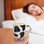 Funny Cow Print Mug with Spoon – 20 oz