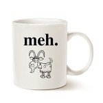 “Funny Sarcastic Meh Coffee Mug - 11 Oz”