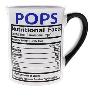 Funny Papa Pops Ceramic Coffee Mug - 16oz
