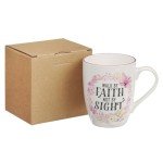 Walk by Faith Floral Coffee Mug for Women